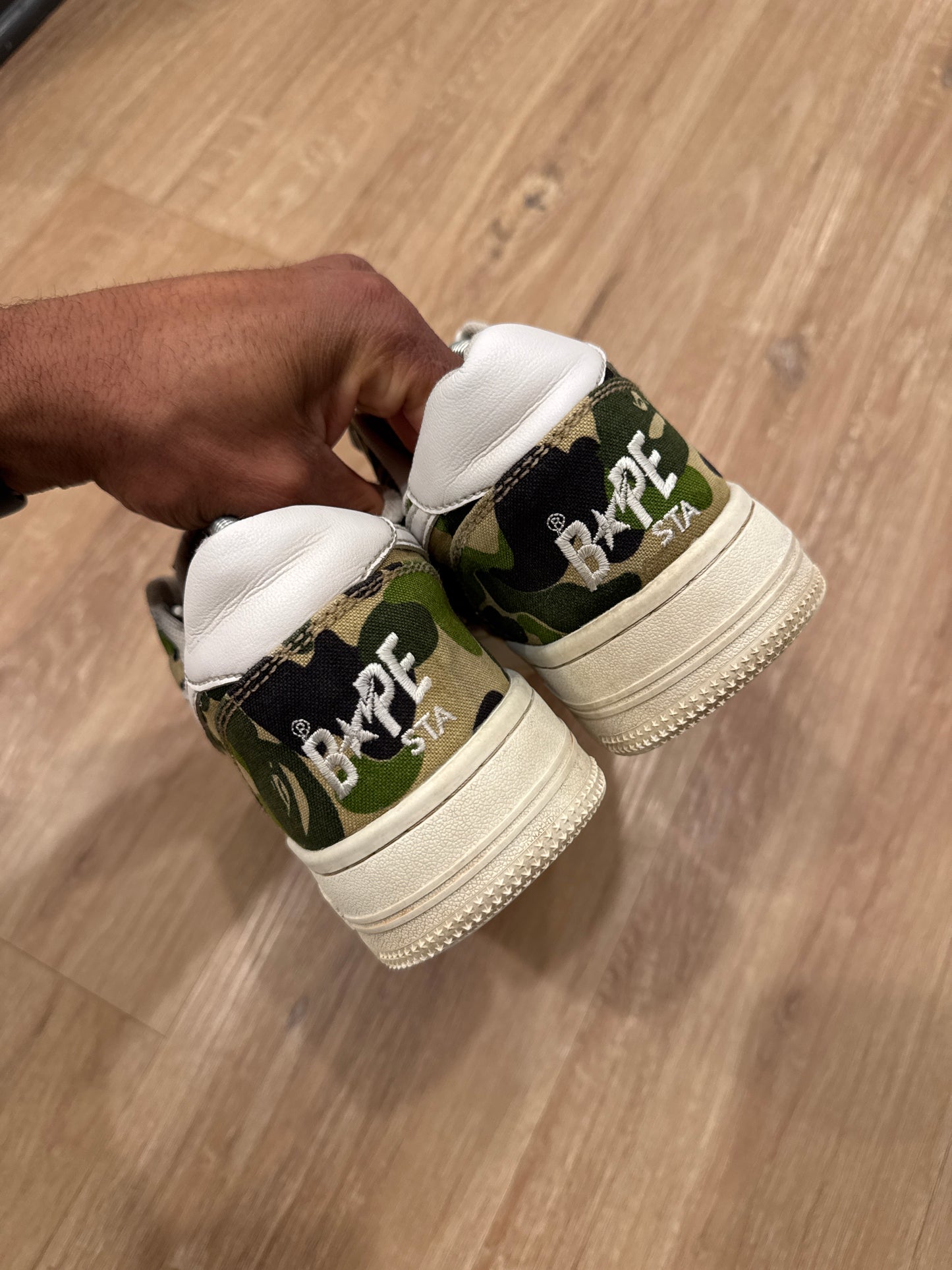 A Bathing Ape Bape Sta Low ABC Camo 20th Anniversary Green