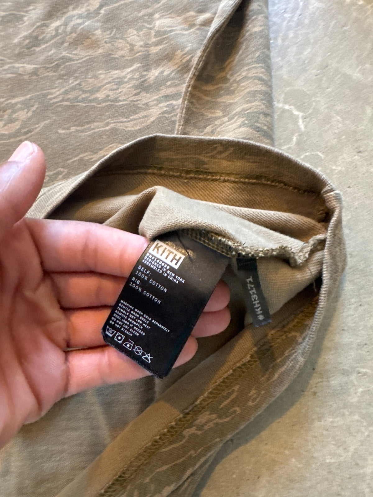 Kith Classic Logo Tiger Camo LS Tee