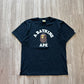 A Bathing Ape Bape Black Logo Tee