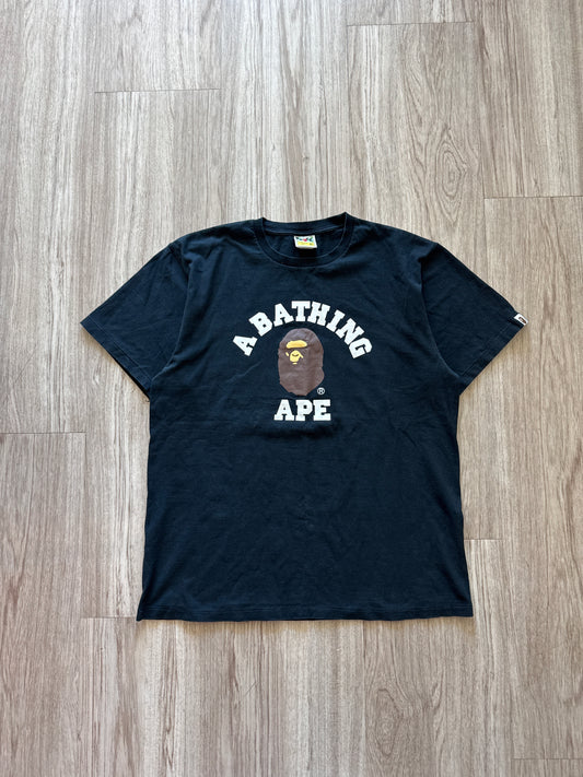 A Bathing Ape Bape Black Logo Tee