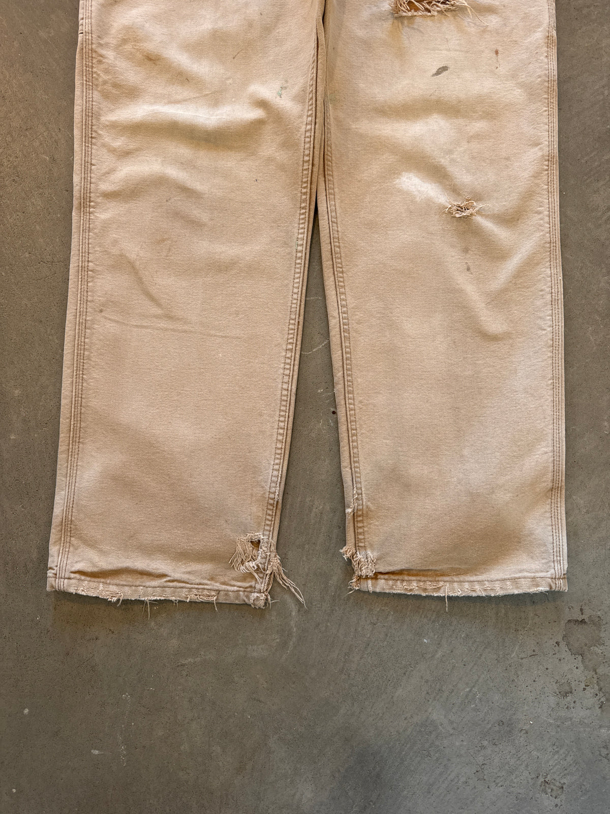 Vintage Carhartt Faded Distressed Tan Carpenter Pants