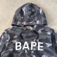 A Bathing Ape Bape Color Camo Black Pullover Hoodie
