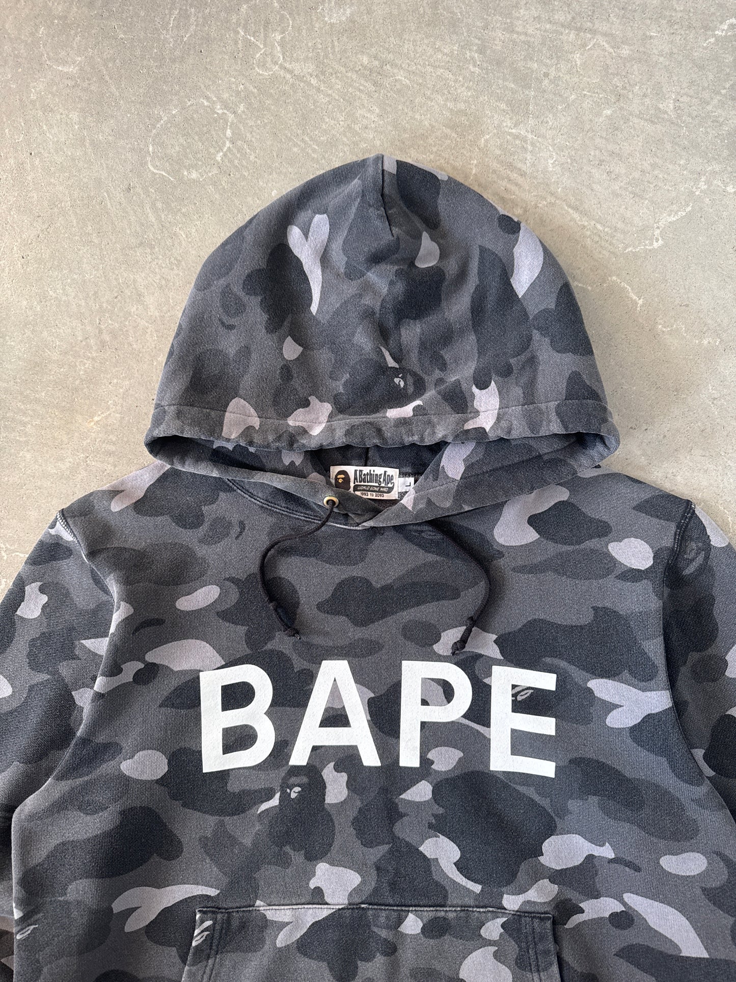 A Bathing Ape Bape Color Camo Black Pullover Hoodie