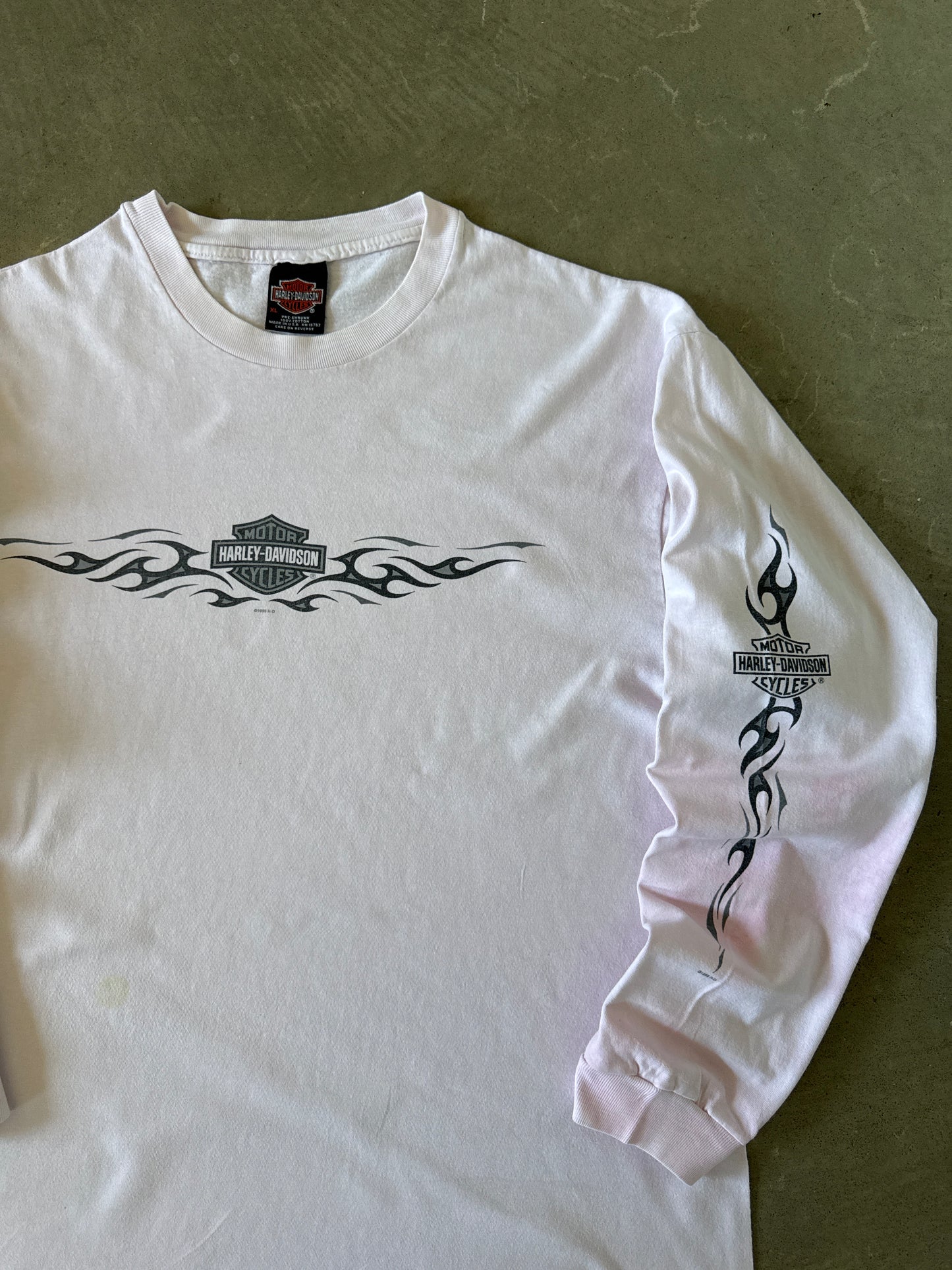 Vintage 1999 Harley Davidson Rock Hill South Carolina Pink Longsleeve