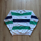 Vintage Fila Embroidered Logo Striped Sweatshirt
