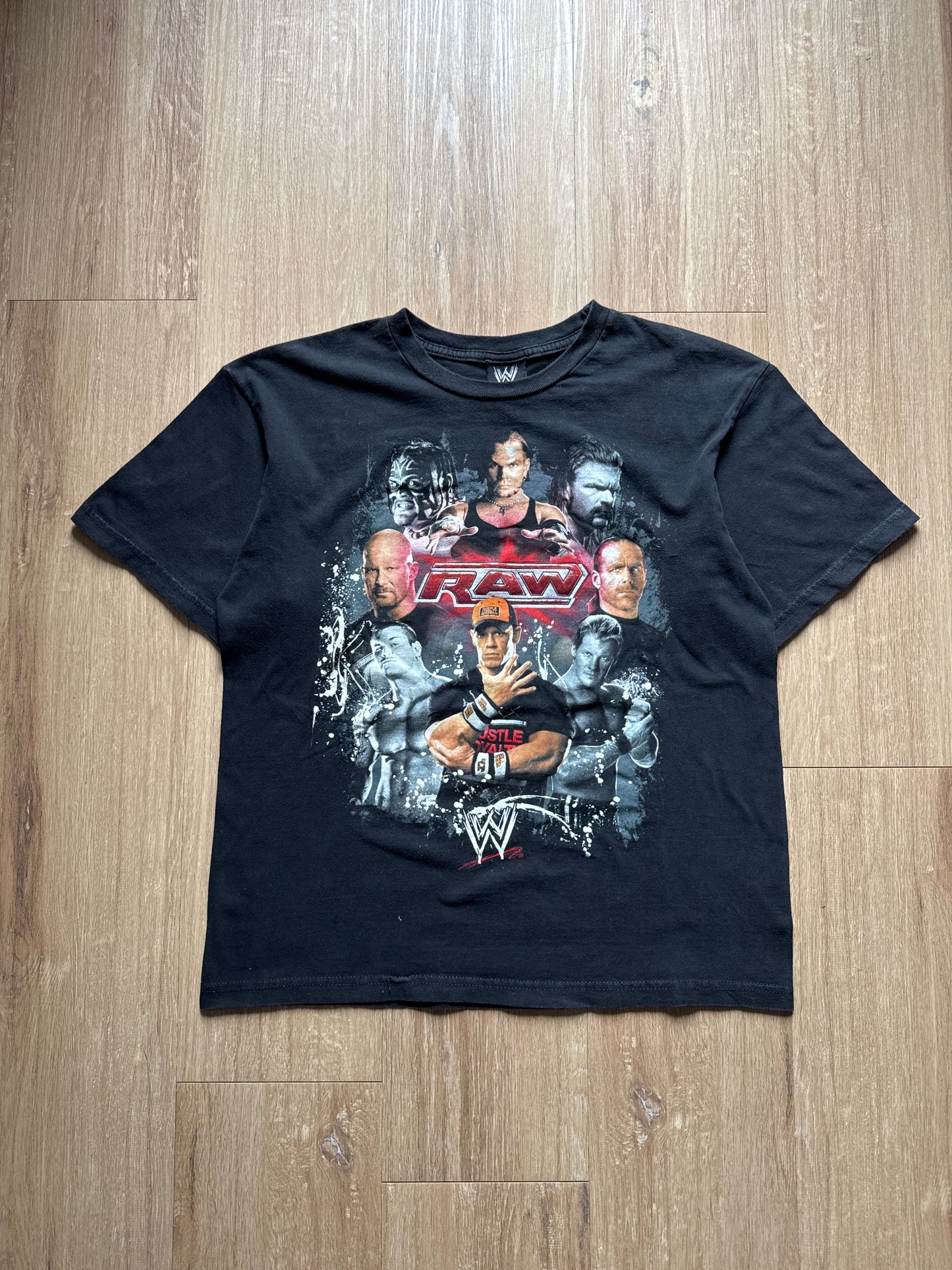 Y2K 2007 Youth WWE Wrestling Monday Night Raw John Cena Tee
