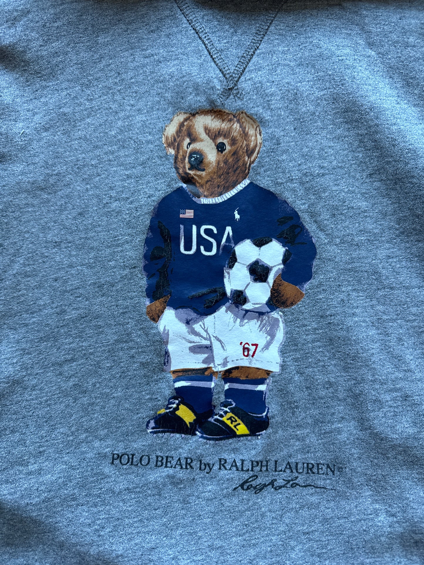 Polo Ralph Lauren Soccer Polo Bear Fleece Hoodie