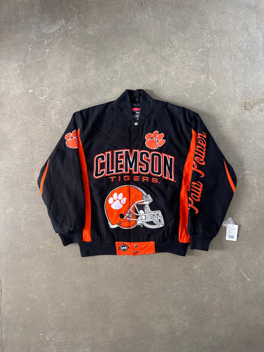 Franchise Collegiate Sportswear University Of Clemson Tigers Embroidered Varsity Jacket