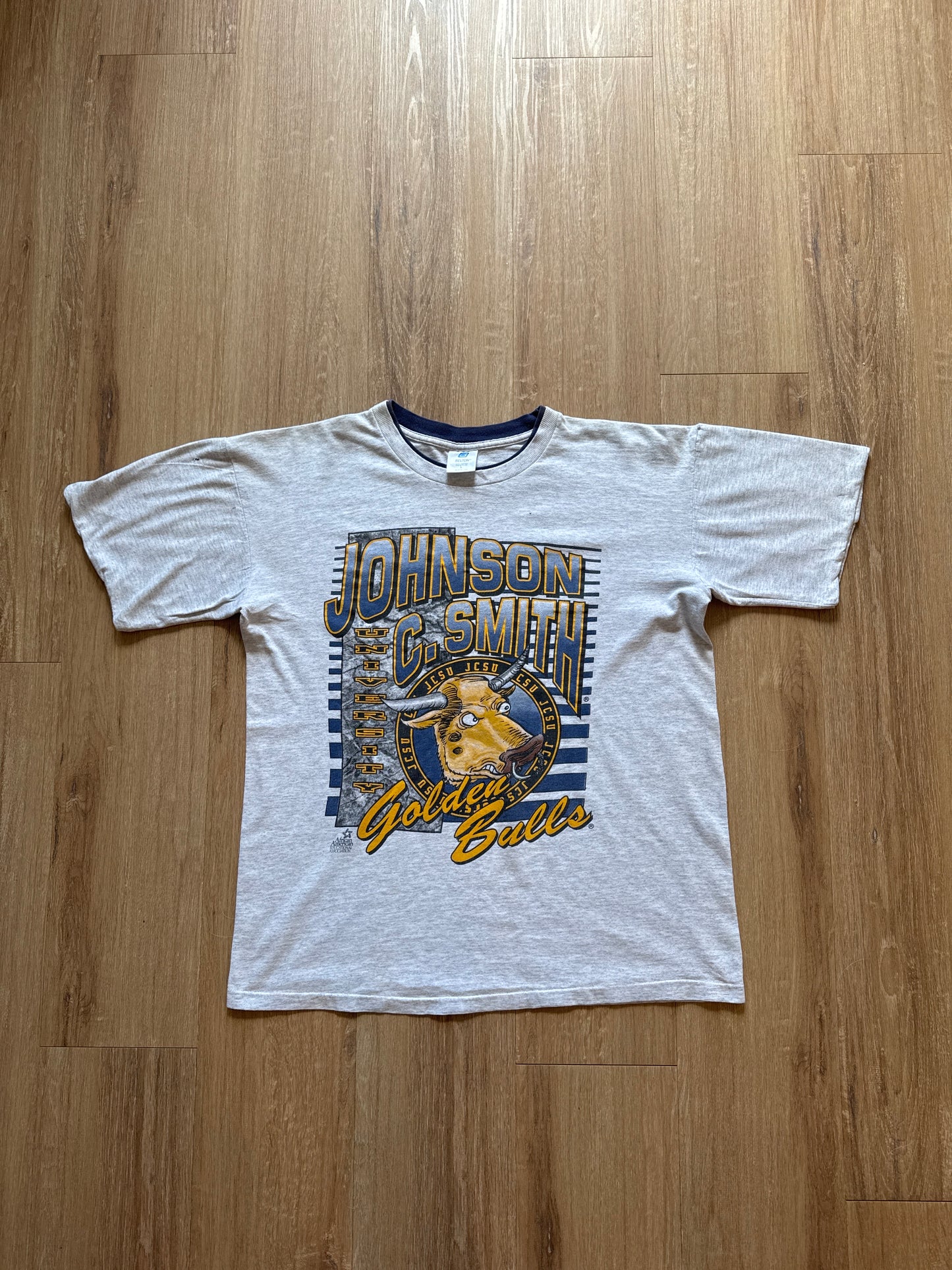 Vintage 90s Johnson C Smith University Golden Bulls Tee