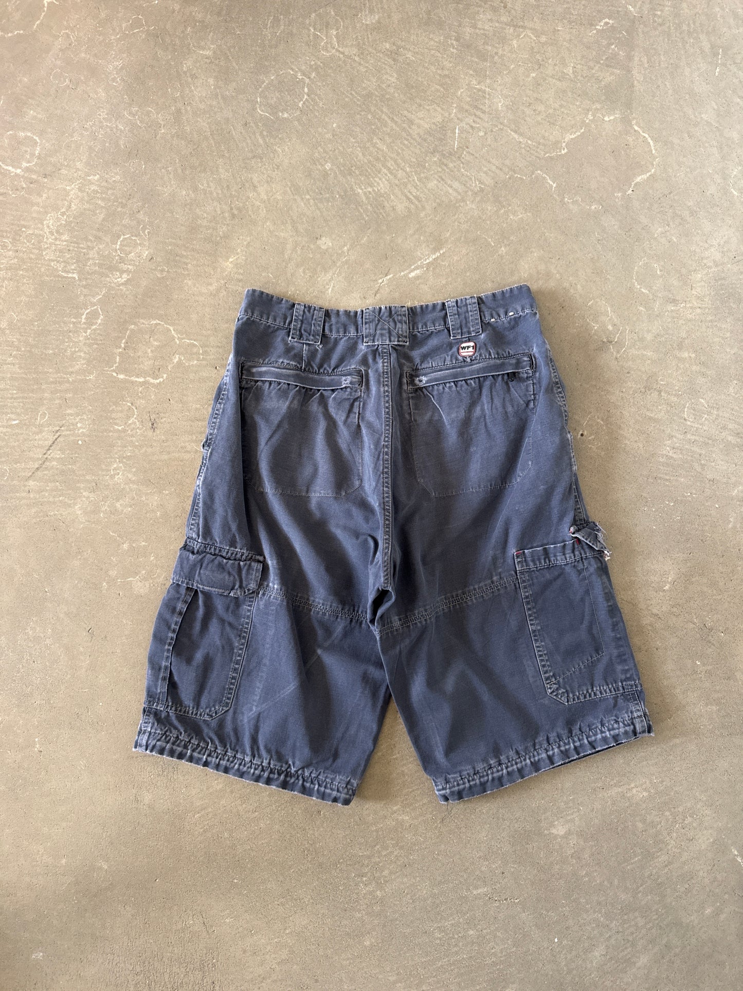 Vintage WF1 Faded Navy Utility Cargo Short