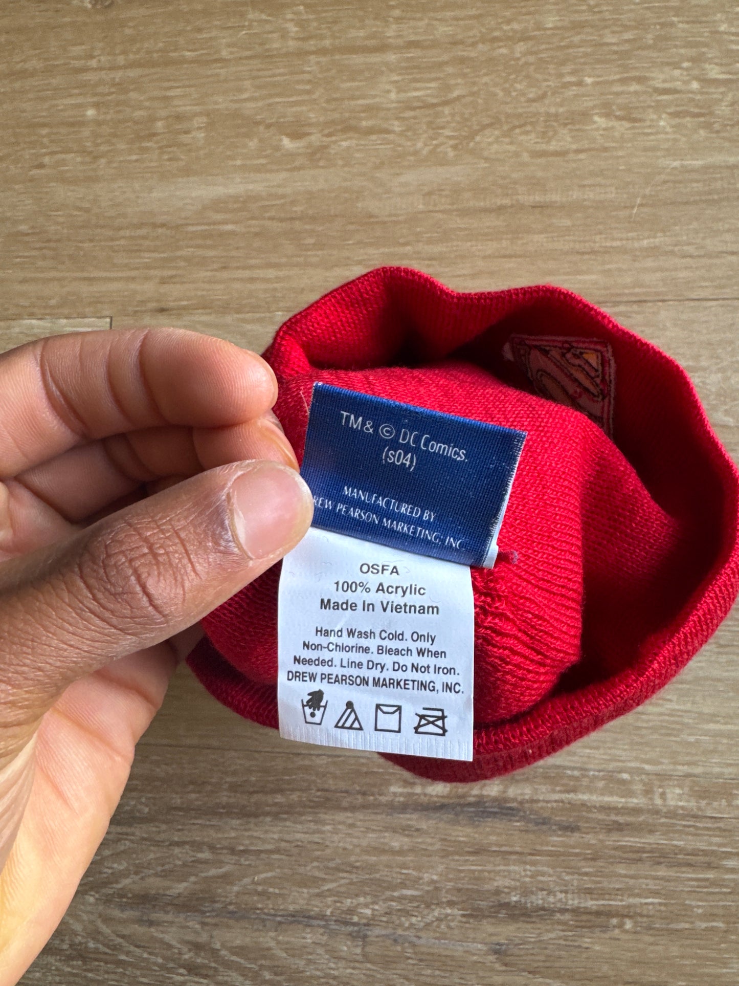 Vintage Y2K Superman Flame Beanie
