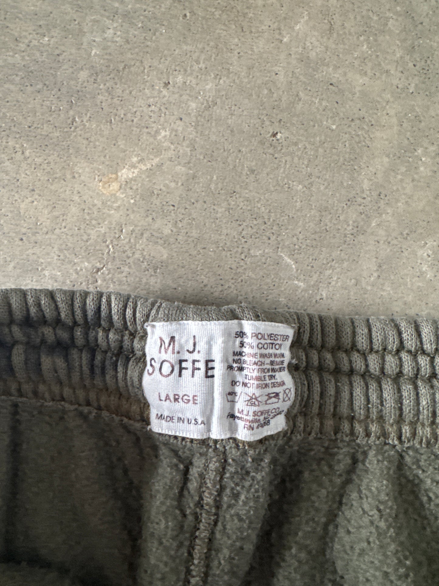 Vintage M.J. Soffe USMC Olive Green Long Shorts