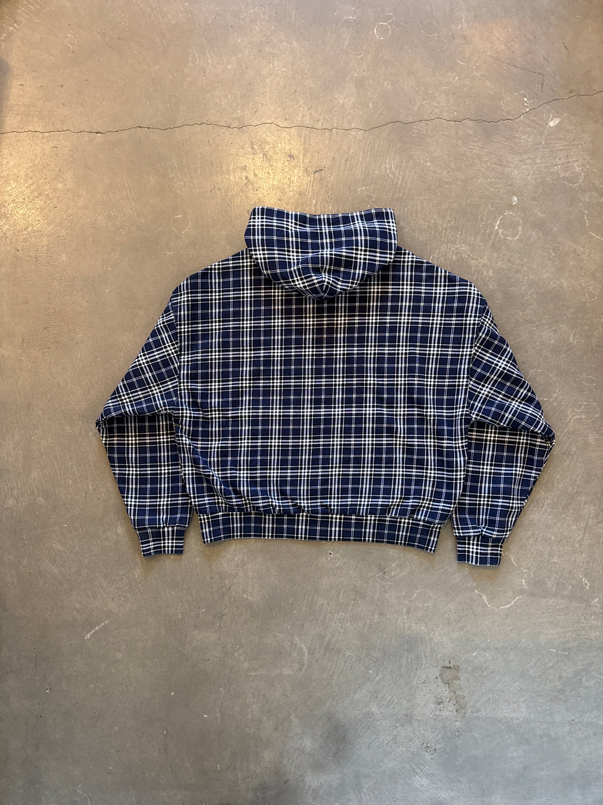 Aeropostale Cloud Soft Plaid Reversible Boxy Full-Zip