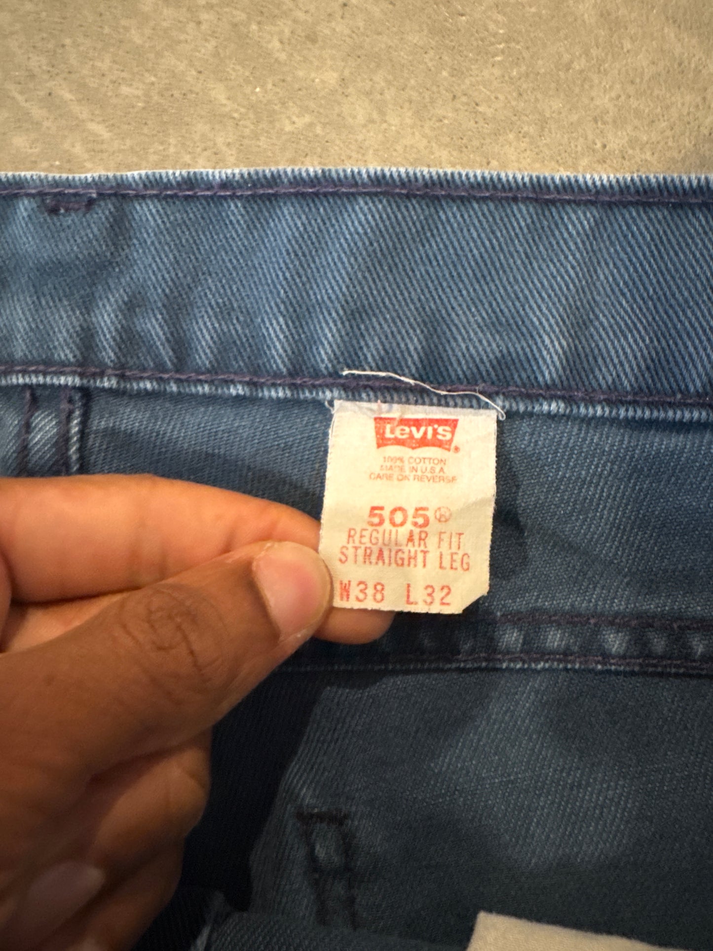 Vintage 1994 Levi’s 505 Orange Tab Navy Denim Jeans