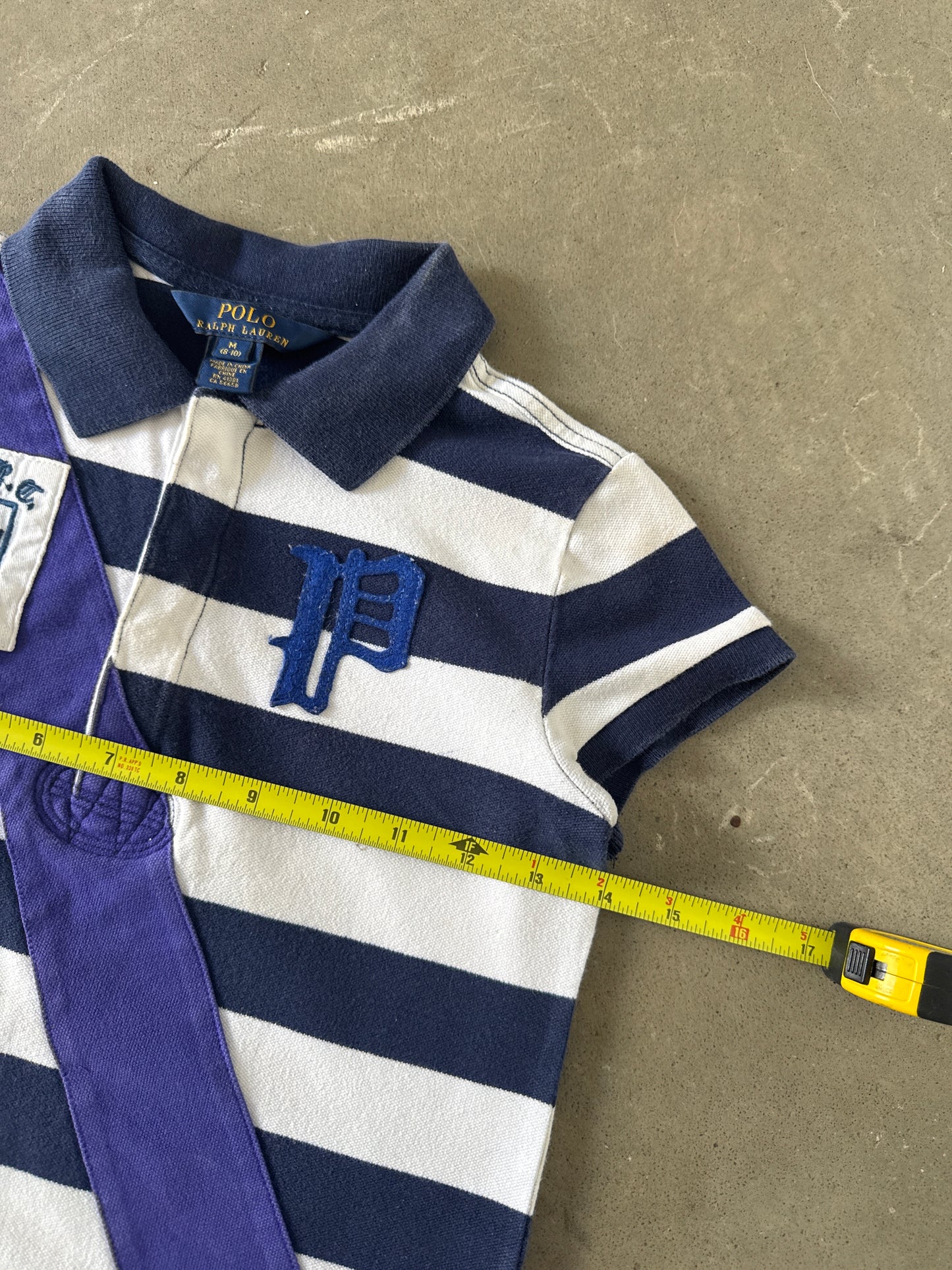 Polo Ralph Lauren Girls Banner Stripe Rugby Shirt
