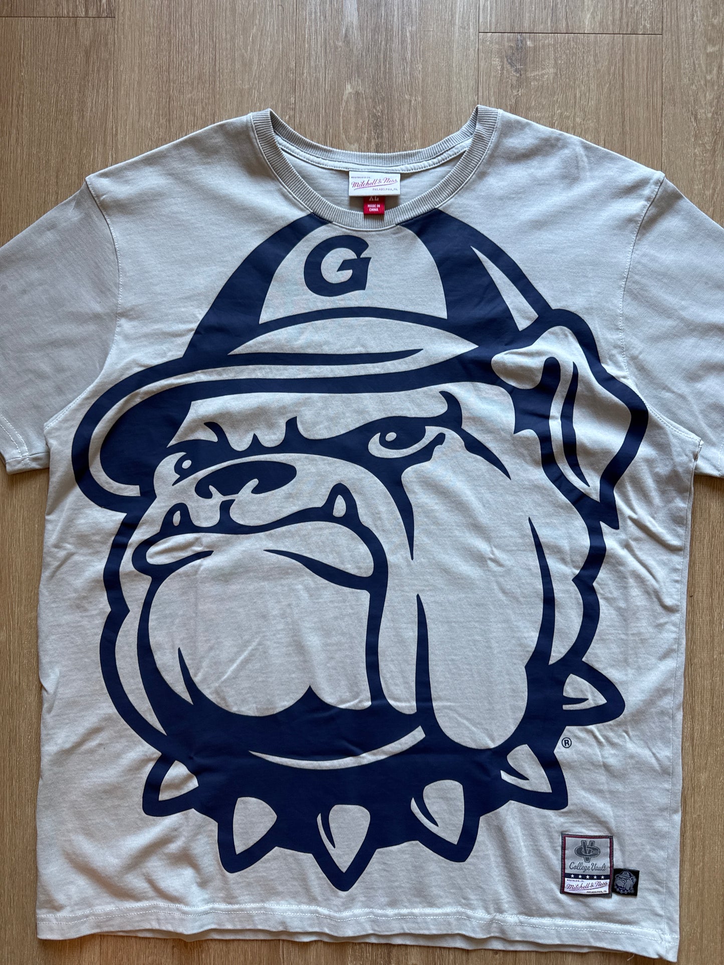 Mitchell & Ness College Vault Georgetown Hoya All Over Print Tee