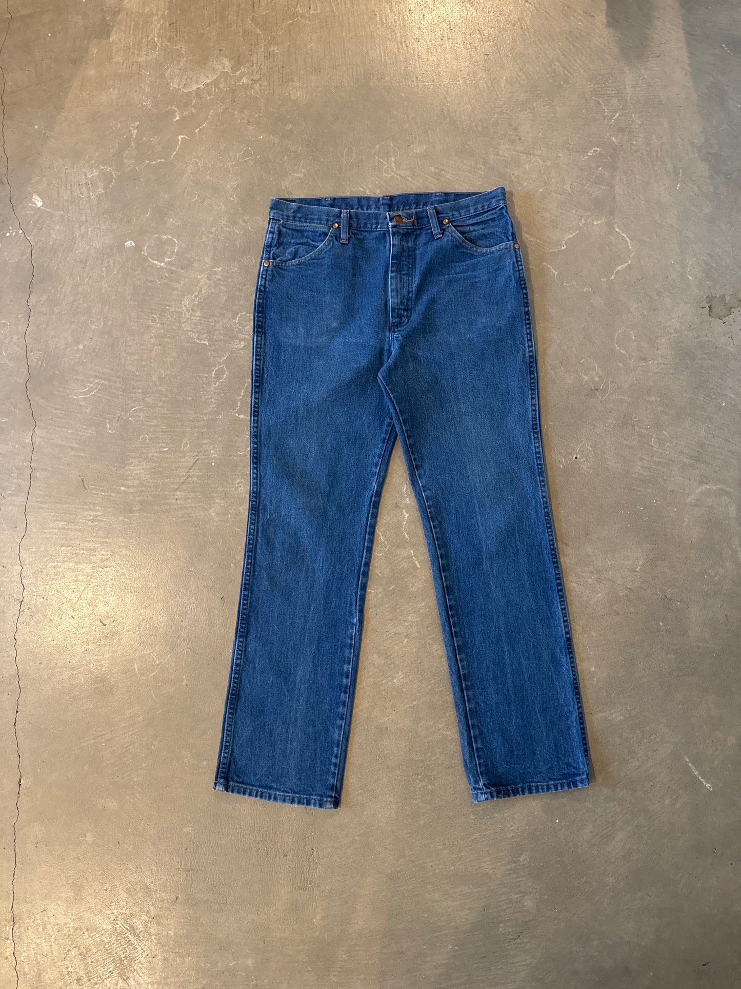 Vintage Wrangler Dark Washed Straight Fit Denim Jeans