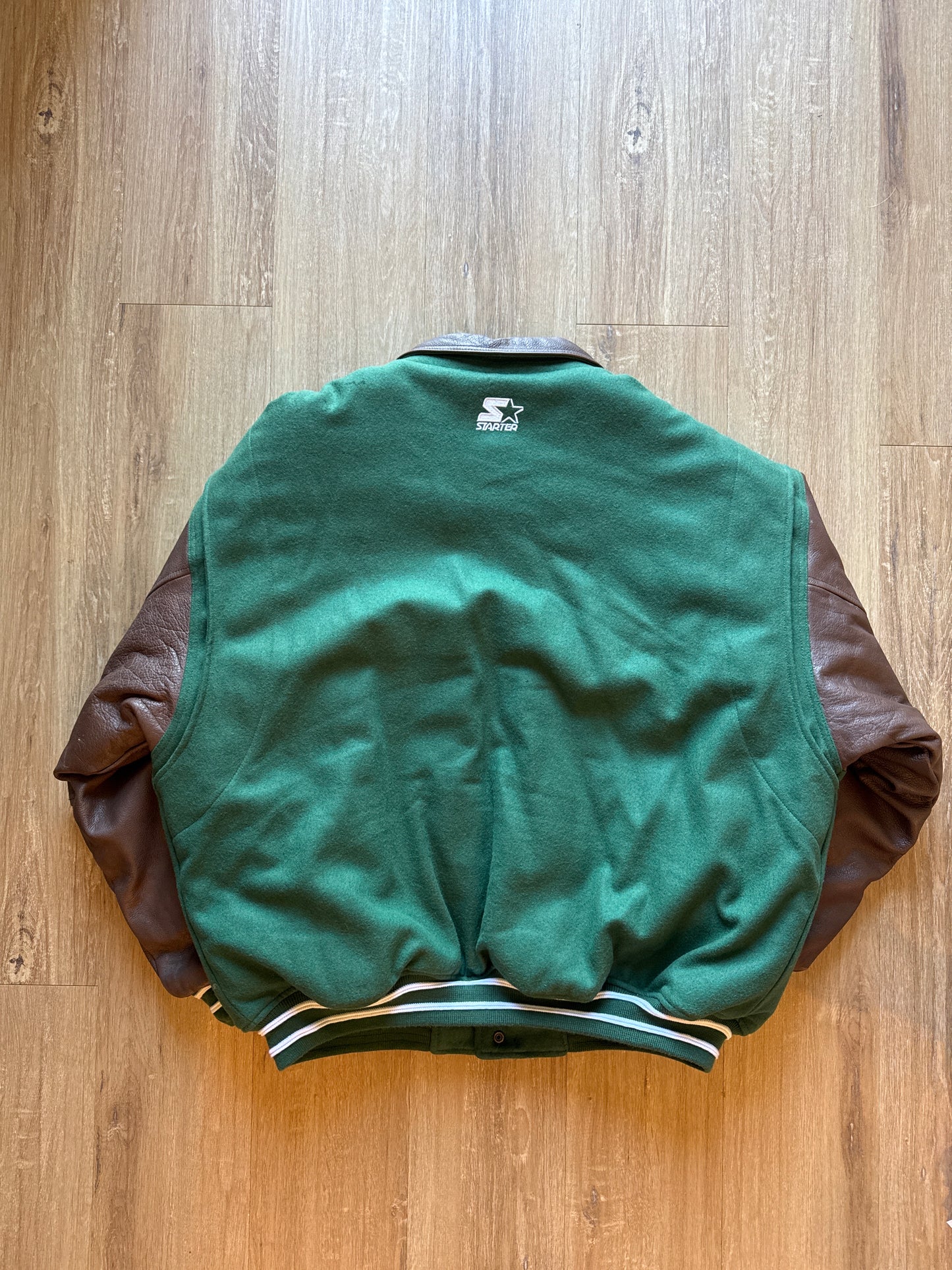 Vintage Starter Pro Line New York Jets Leather Jacket