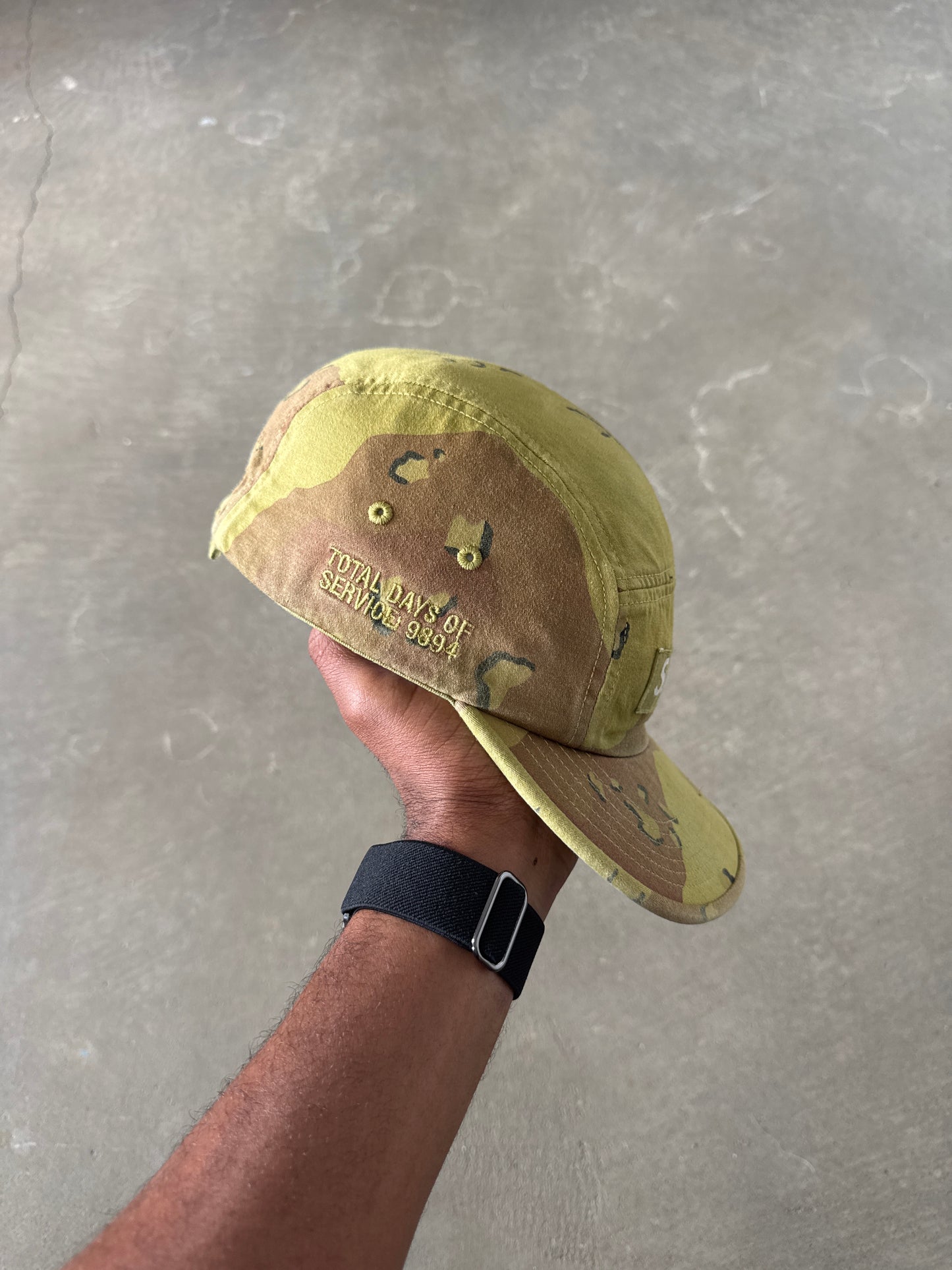 Supreme Overdyed Camo Camp Cap Green 2021