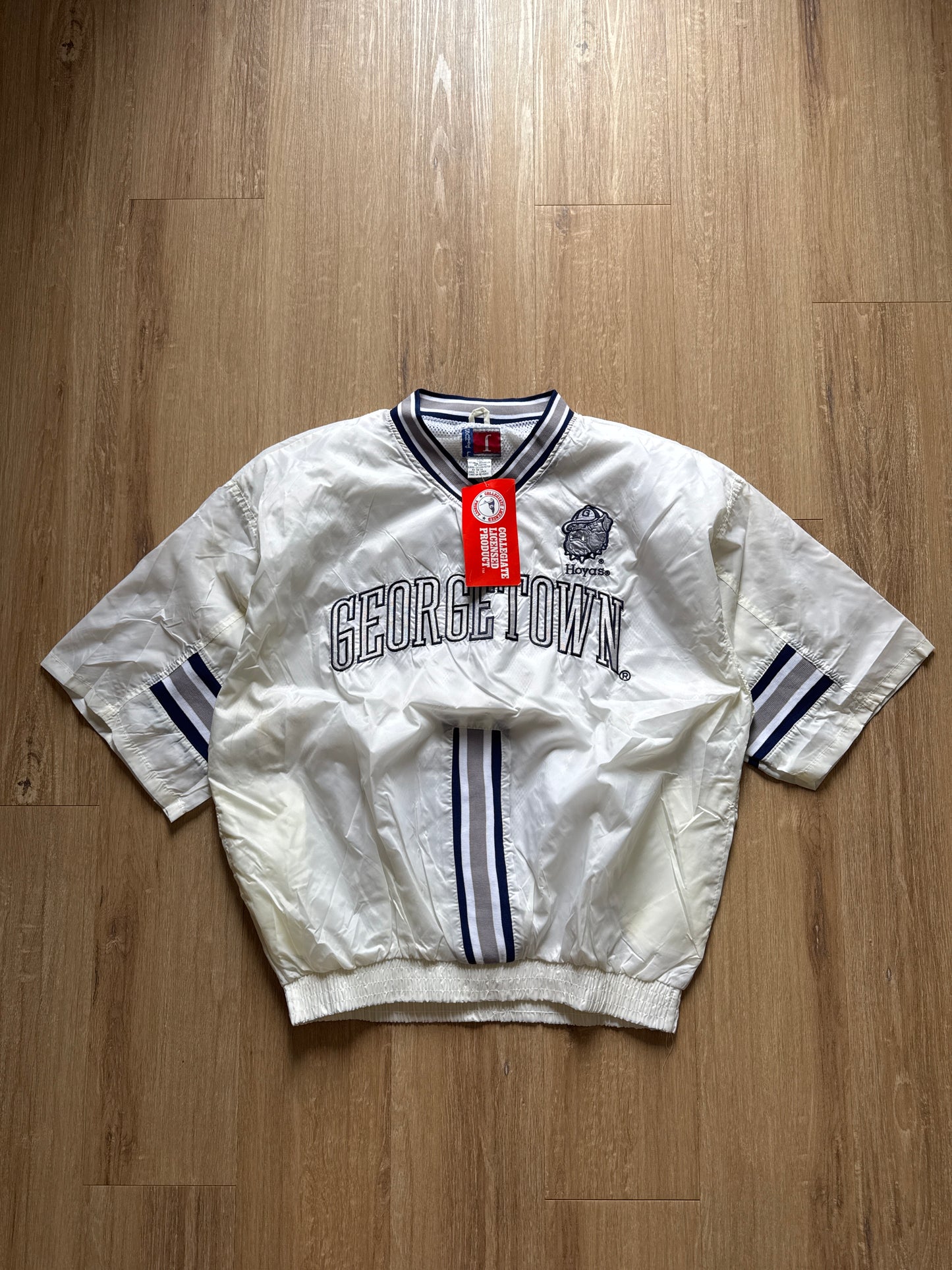 Vintage Collegiate Sportswear University Of Georgetown Hoya Windbreaker Tee