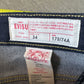 Evisu Embroidered Japanese Grey Dog Art Salvage Denim Jeans