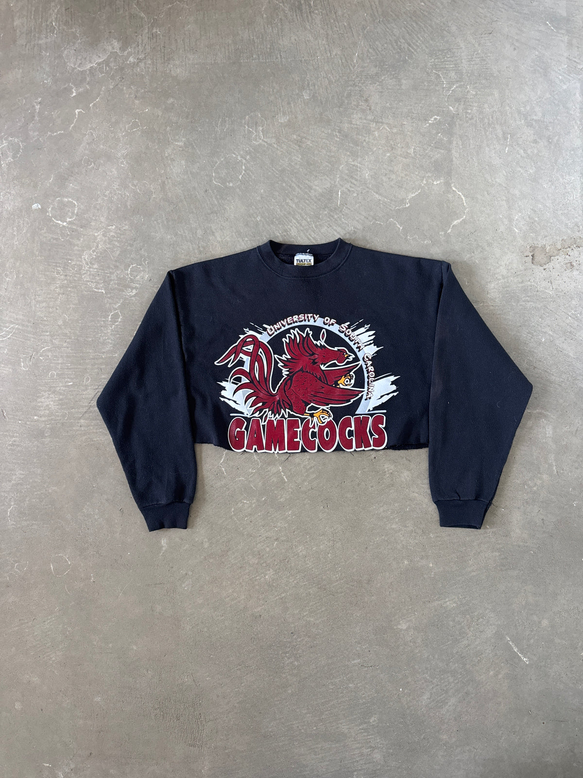 Vintage 90s University Of South Carolina Gamecocks Cropped Sweatshirt