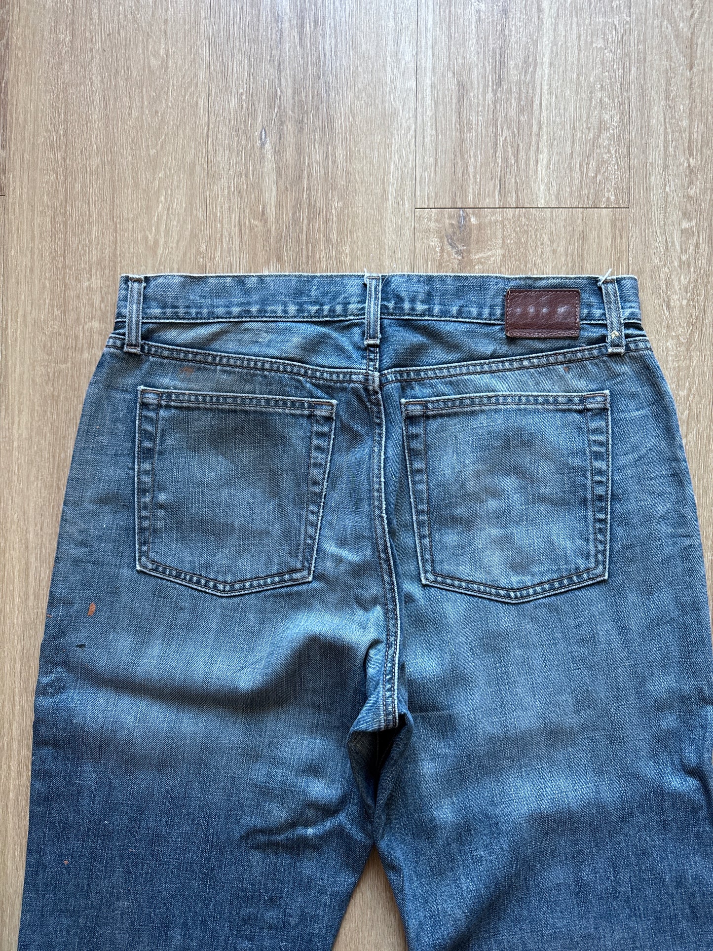 Vintage Gap Loose Fit Distressed Paint Splatter Denim Jeans