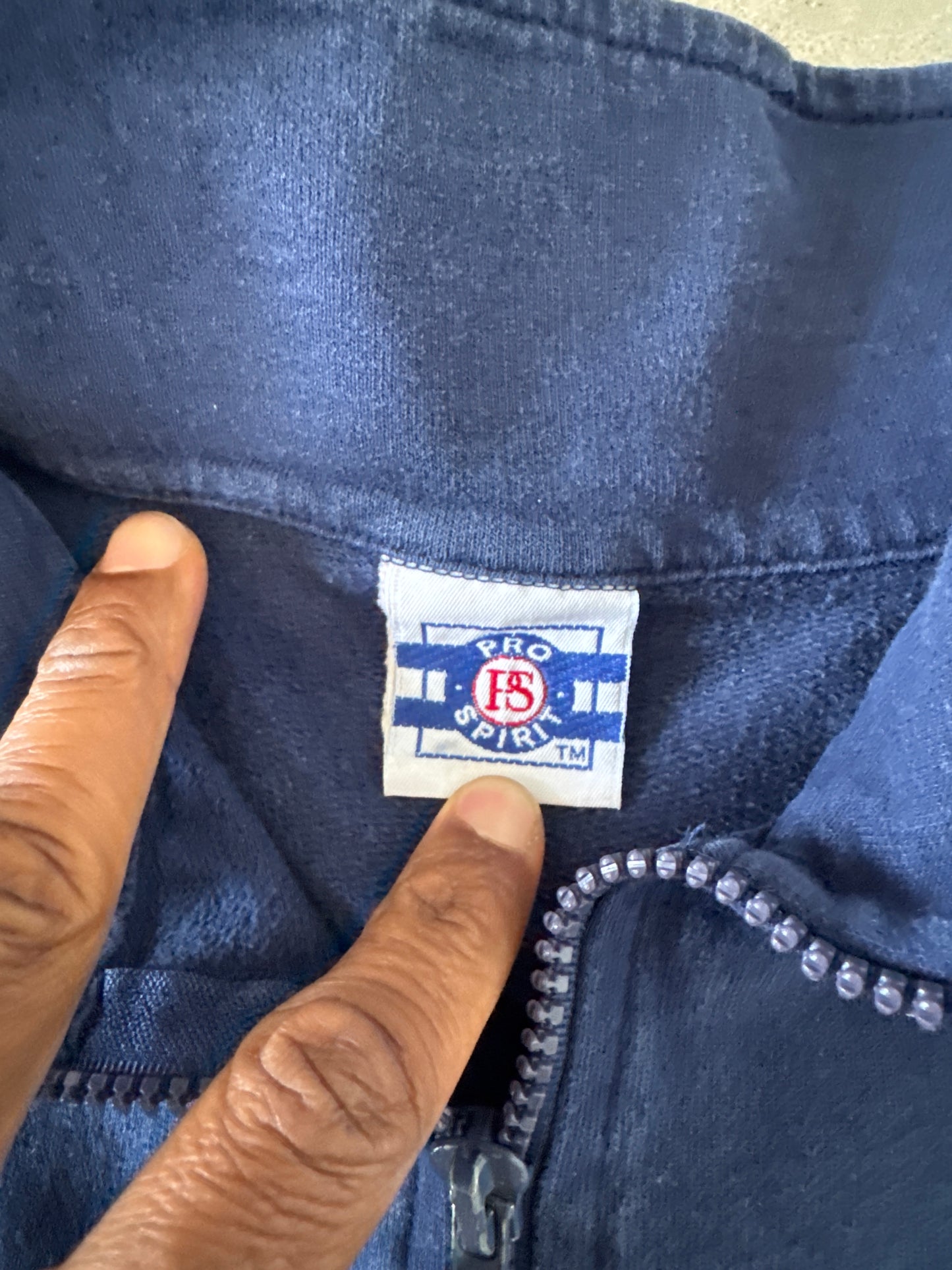 Vintage 90s USA Quarter Zip Pullover Sweatshirt