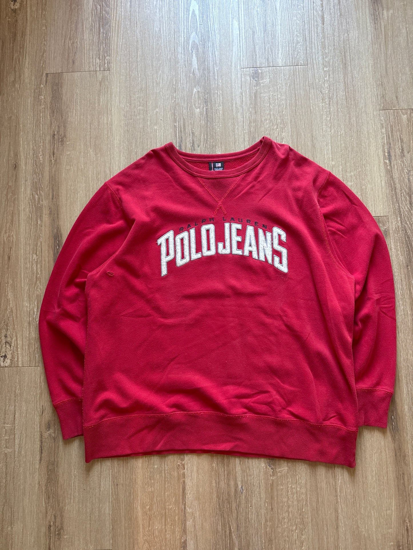 Vintage Polo Ralph Lauren Polo Jeans Company Embroidered Logo Sweatshirt