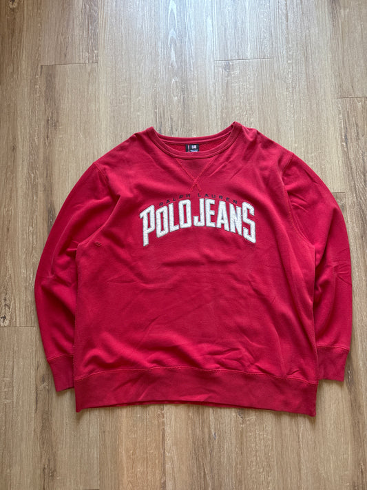 Vintage Polo Ralph Lauren Polo Jeans Company Embroidered Logo Sweatshirt