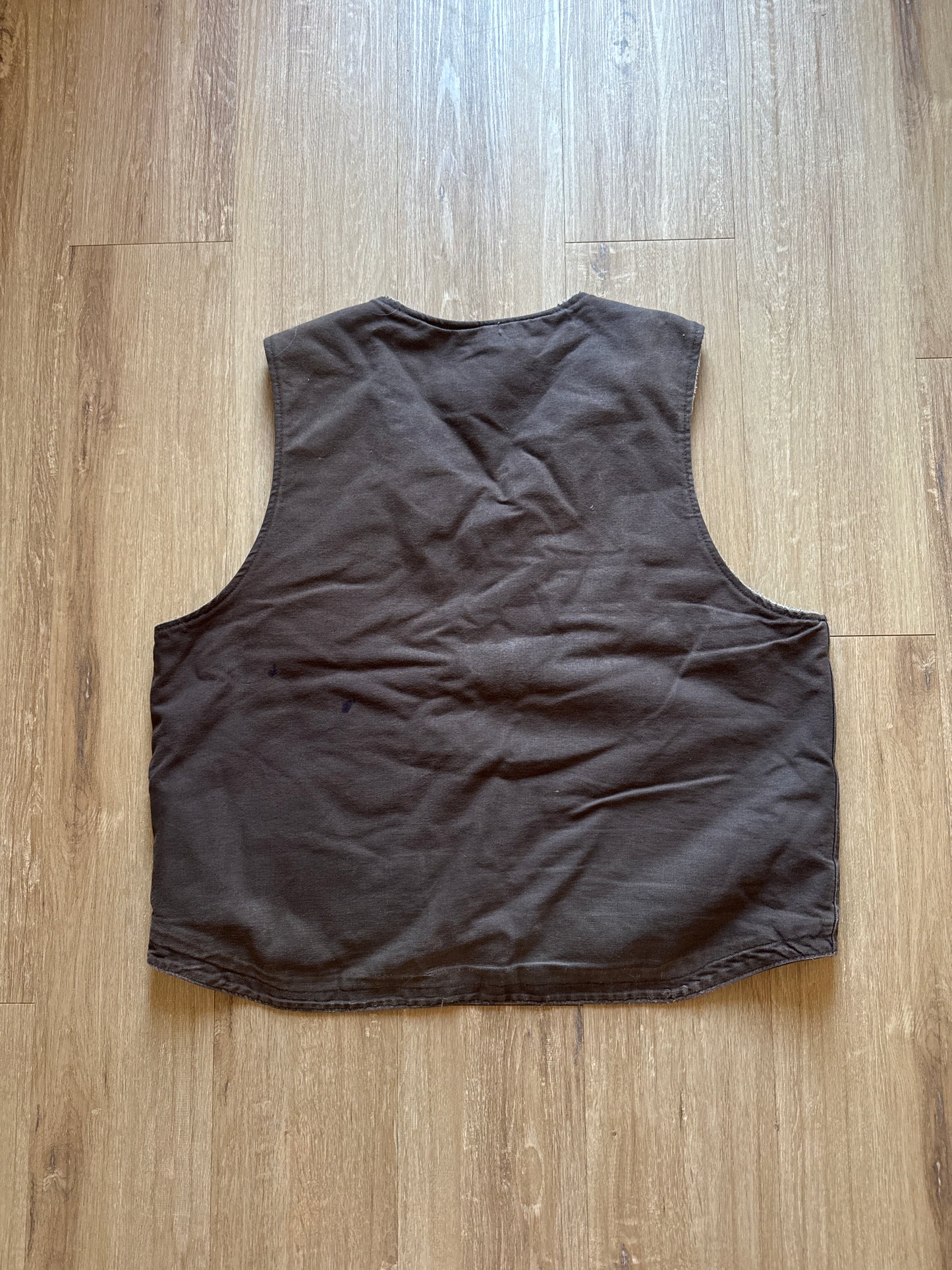 Carhartt Relaxed Fit Brown Sherpa Lined Vest