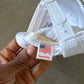 Supreme Metallic Logo Corduroy 5-Panel White Snapback Hat