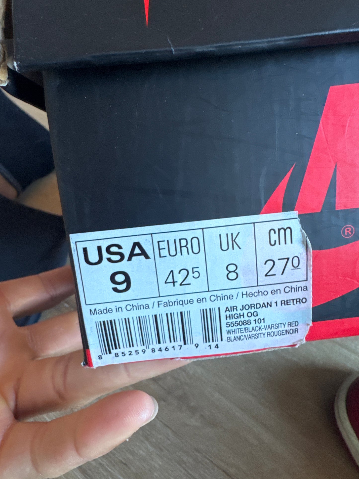 Jordan Retro 1 Chicago 2015