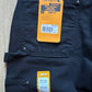 Carhartt Black Loose Fit Washed Dunk Double Front Utility Work Double Knee Pants