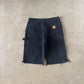 Vintage Carhartt Distressed Black Double Knee Shorts