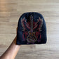Vintage Y2K Rock & Roll Guitar Bedazzled Skully Beanie Hat