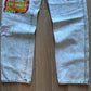 Vintage 90s B-29 Bomber Malcolm X By Ant Means Necessary Light Washed Denim Patched Jeans