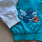 Vintage 90s Logo Athletic Charlotte Hornets Sharktooth Windbreaker Jacket
