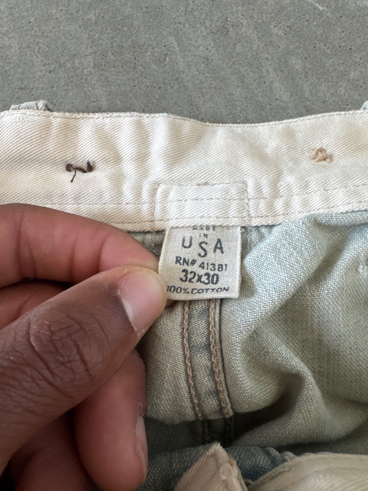 RRL by Polo Ralph Lauren Indigo Distressed Patchwork Selvedge Denim Jeans