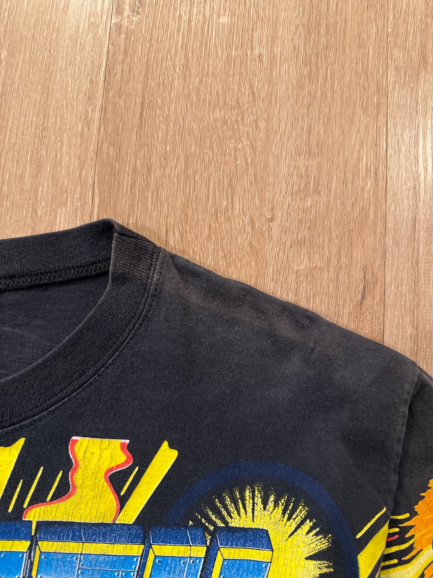 Vintage 1997 Nascar Rusty Wallace Faster Than The Speed Of Lite All Over Print Tee