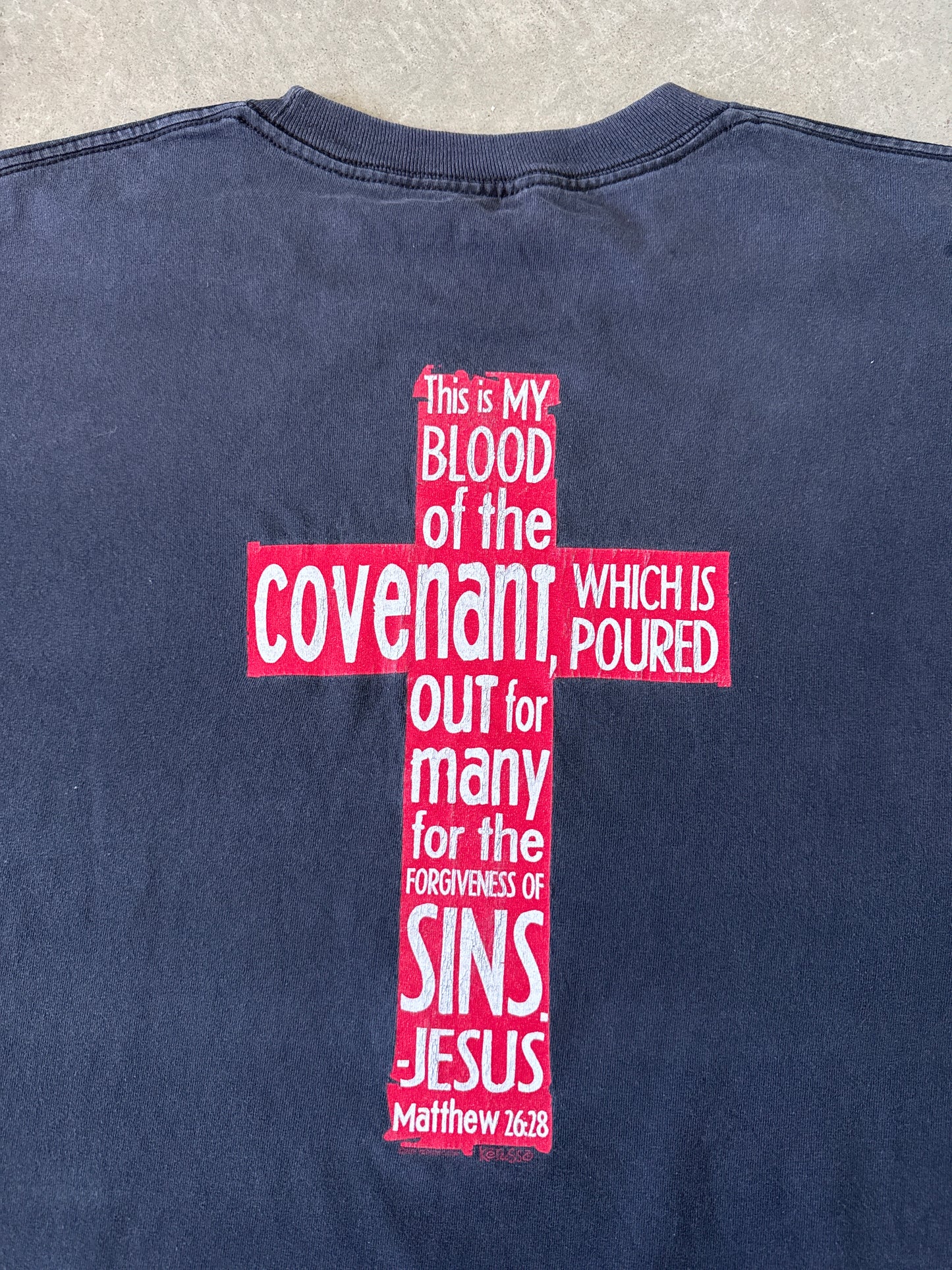 2005 A Blood Donor Saved My Life Matthew 26:28 Jesus Tee