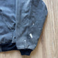 Vintage Carhartt Black Sun Faded Hooded Jacket