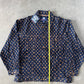Vintage 90s Veezo Wear Monogram Designer Denim Jean Jacket