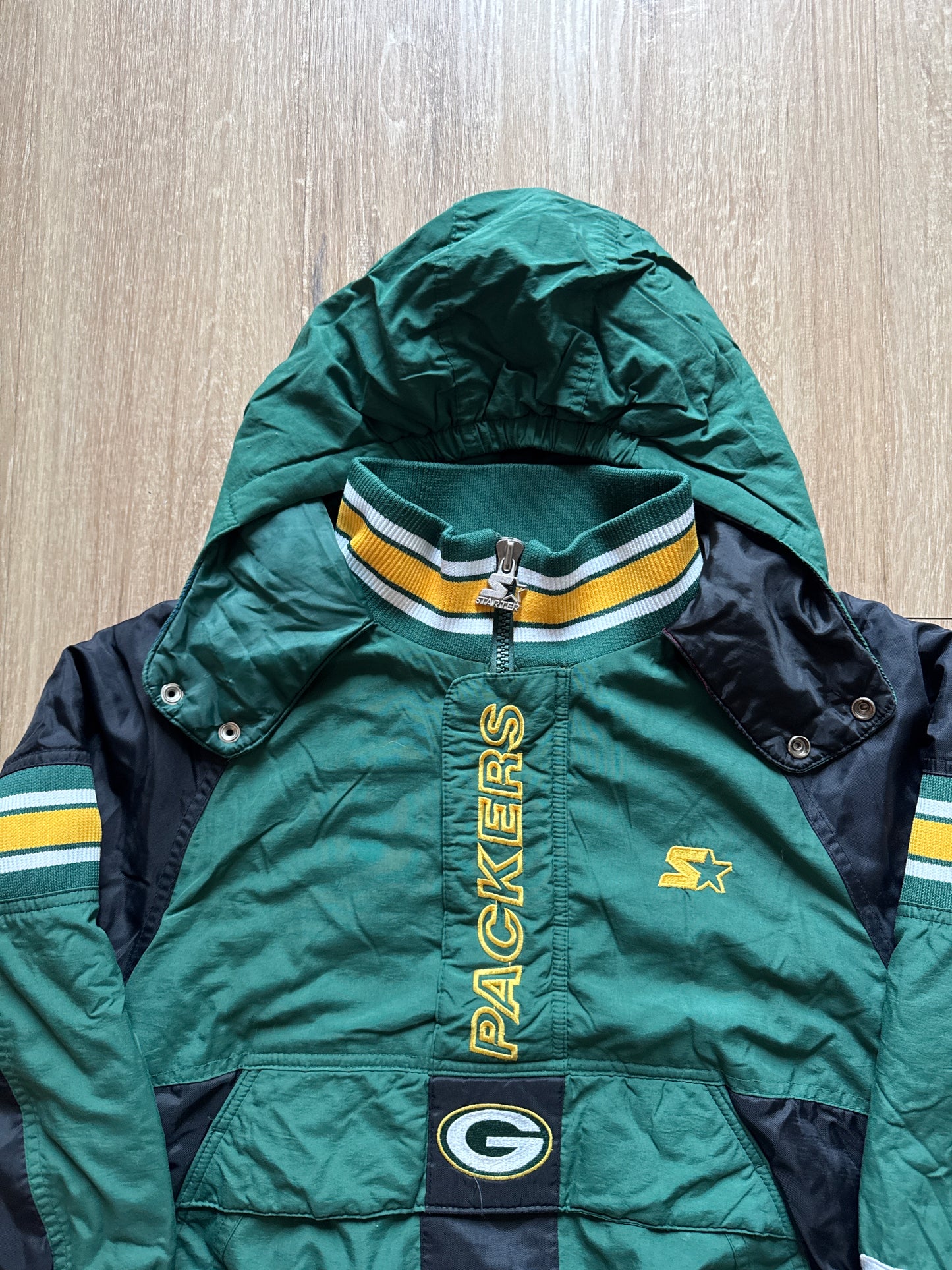 Vintage Youth Starter Pro Line Green Bay Packers Puffer Jacket
