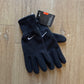 Y2K Nike Logo Fleece Black Gloves