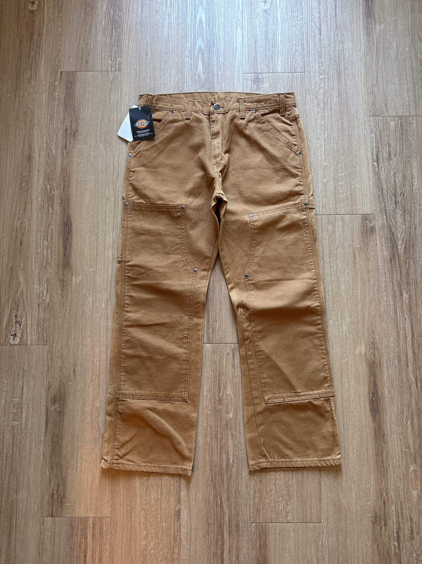 Dickies Dark Tan Relaxed Straight Double Knee Carpenter Pants