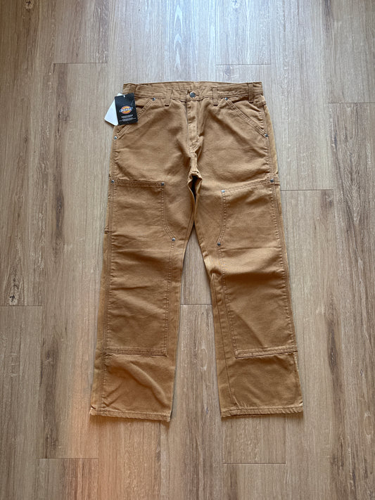 Dickies Dark Tan Relaxed Straight Double Knee Carpenter Pants