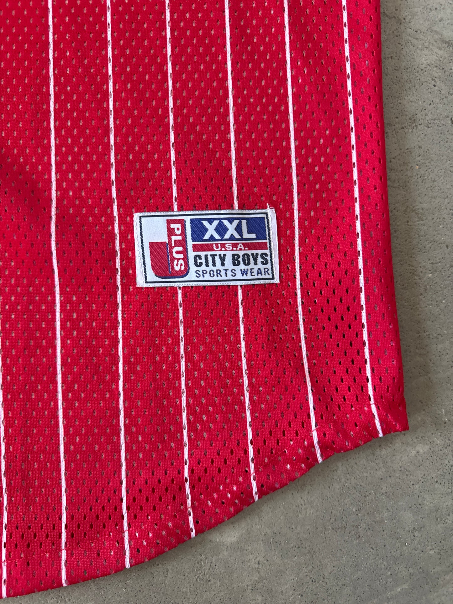 Vintage Team J Plus City Boys New York Yankees Pin Stripe Baseball Jersey