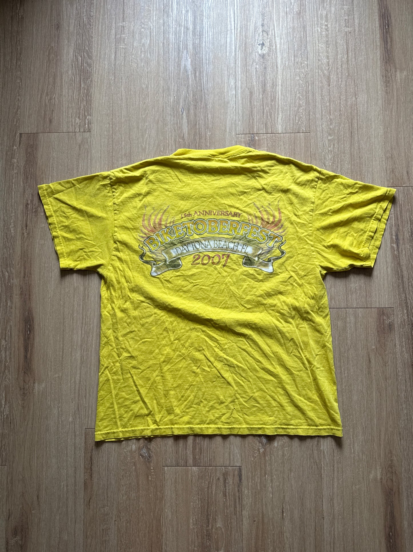 Vintage 2006 Biketoberfest Daytona Beack 15th Anniversary Tee