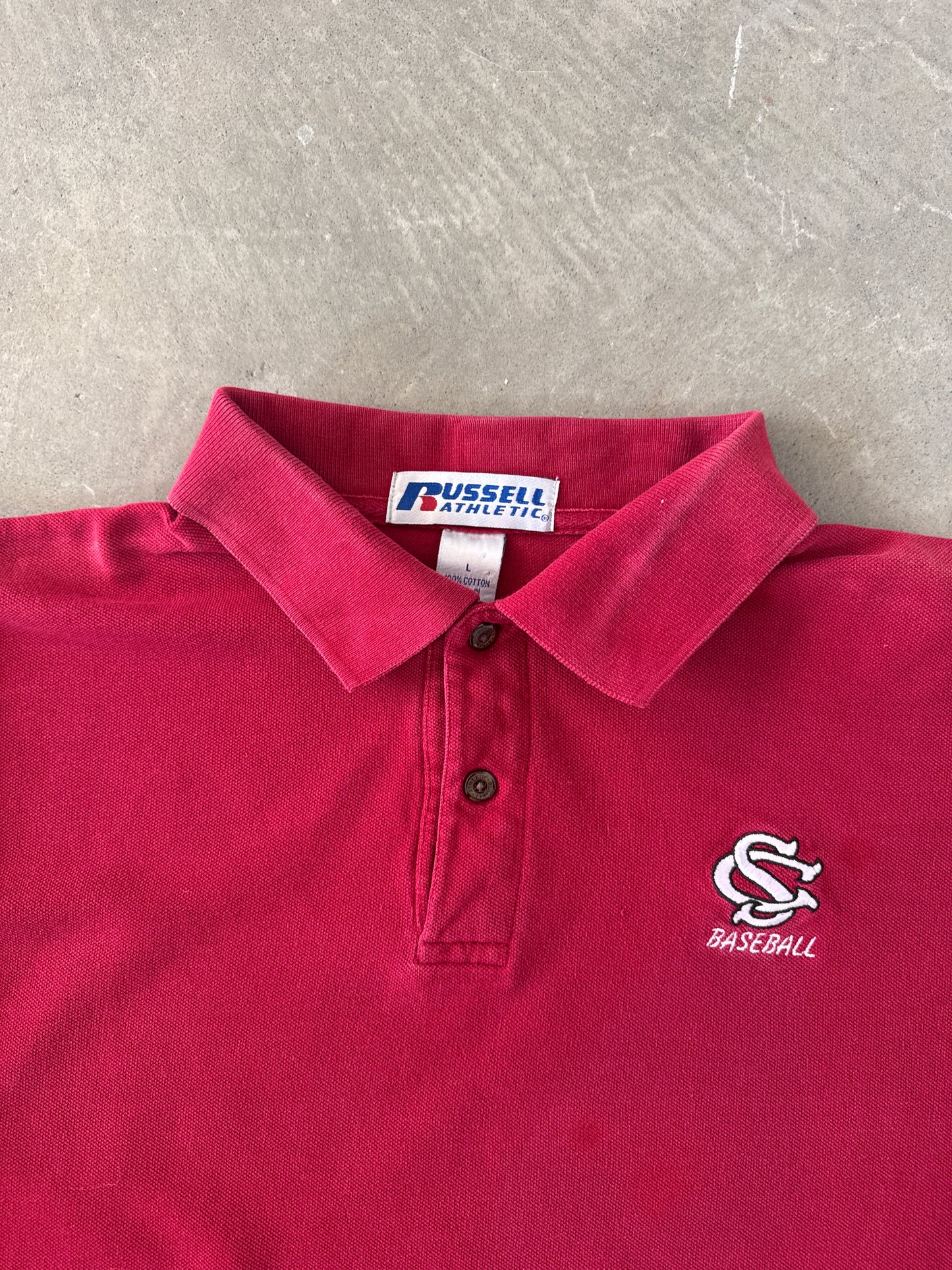 Vintage University Of South Carolina Gamecocks Baseball Polo Shirt